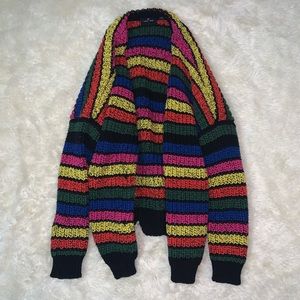 DOLLS KILL x LAZY OAF Stripy Cardigan